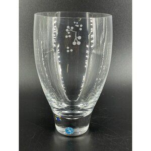 Steuben Glass Retired  "Breeze Hybrid" Highball Glass- Blown Glass 6" Sticker